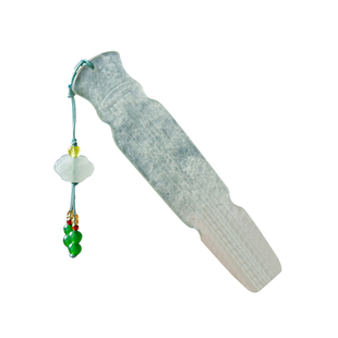 马年新年岫玉书签古风精美礼物带流苏高档精致古典玉石国风清新生日文创定制纪念品礼盒实用高级感学生送老师