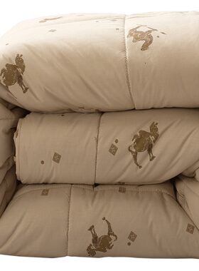 10斤加厚纯驼绒被驼毛被保暖冬被