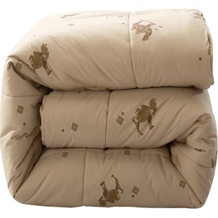 10斤加厚保暖冬被驼毛被子纯驼绒被春秋被学生宿舍纯棉被芯单双人