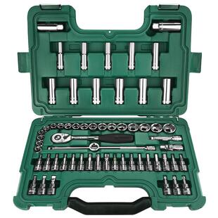 世达中飞套筒套装 汽车机械设备维修工具箱 10mm棘轮快速扳手组套