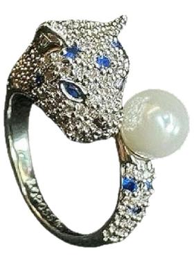 猎豹戒指开口指环首饰女款气质