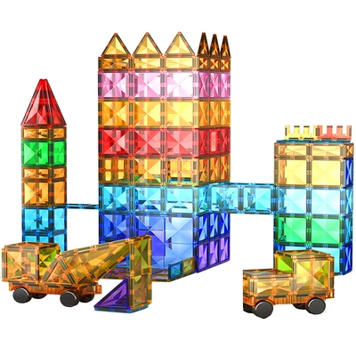 钻面彩窗磁力片益智玩具