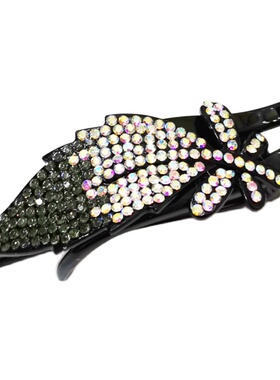 中号头饰发夹抓夹后脑勺头发夹子顶夹一字横夹盘发发卡三齿鸭嘴夹