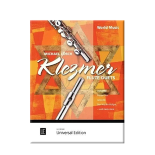 克莱兹梅尔 犹太音乐 长笛二重奏 维也纳UE原版乐谱书 Losch Klezmer Flute Duets UE33044