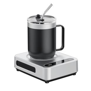 Mave桌面小冰箱快速制冷杯垫半导体制热保温两用智能恒温加热宿舍速冷办公室热咖啡牛奶冰镇饮料神器2025新款