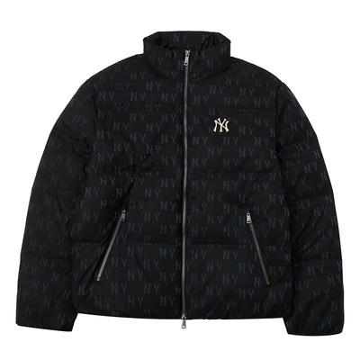 【自营】MLB羽绒服女装男装立领运动服短款老花外套保暖棉羽夹克