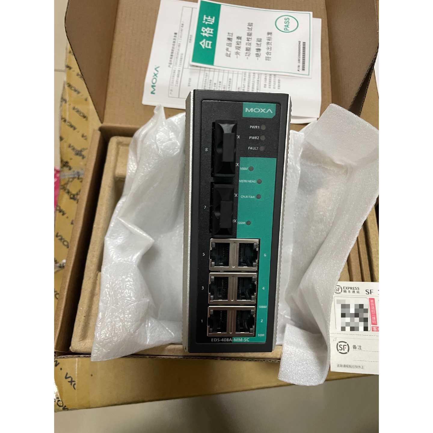 MOXA EDS-408A-MM-SC工业以太网交换机,8口