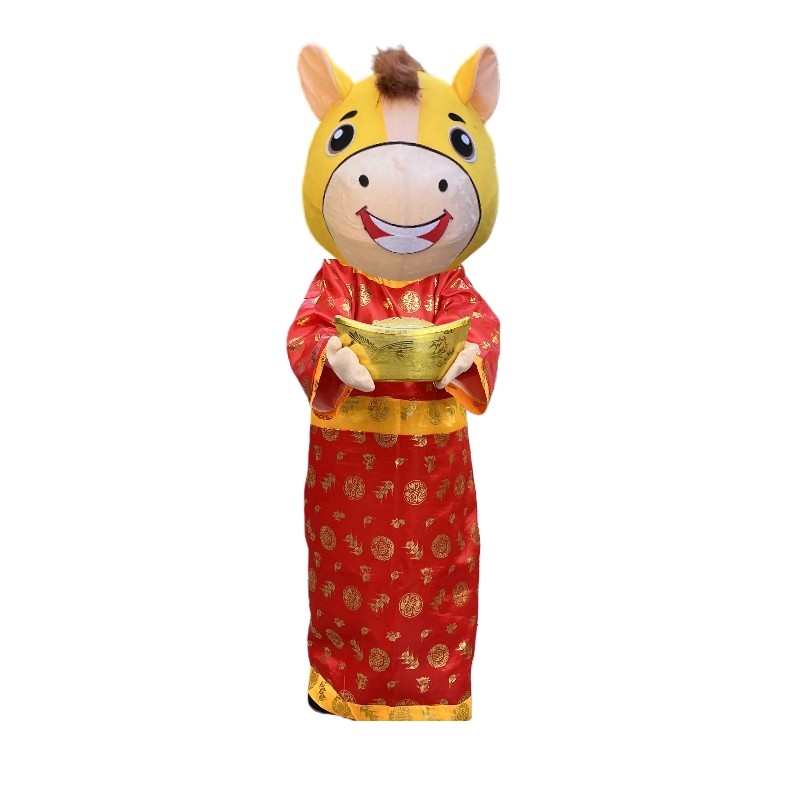 马年吉祥物卡通人偶服装套装