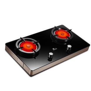 红日燃气灶煤气灶双灶台式家用猛火灶台液化气天然气炉灶具红外线