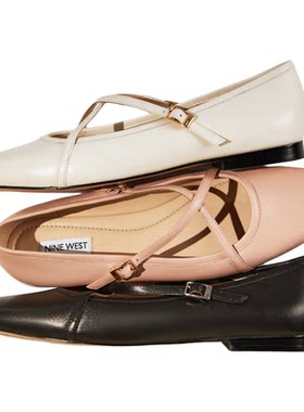 NineWest/玖熙羊皮玛丽珍女鞋