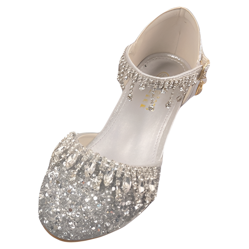 高跟鞋儿童水晶网红爆款洋气春秋