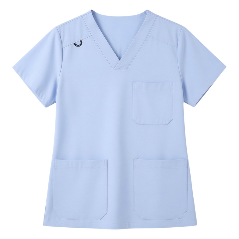 南欧鱼弹力手术服洗手衣手术衣女刷手服短袖男医生工作服医美牙科