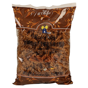 莫利全麦意大利面直面条高蛋白卡减儿进口童速食粗粮荞低脂麦意面