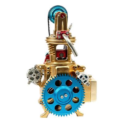 土星文化发动机模型全金属拼装可发动迷你汽车引擎玩具V8单缸组装