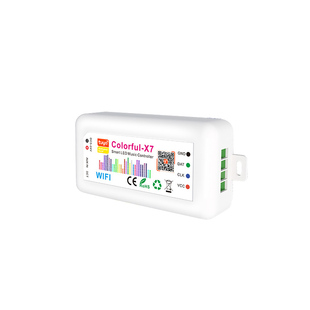 LED涂鸦智能幻彩控制器蓝牙音乐WS2812像素灯屏控制器Colorful-X7