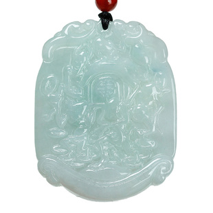 五鬼元宝铜钱玉牌翡翠玉佩抬棺财挂件吊坠抬棺材项链