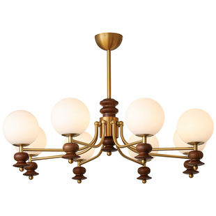 西早烁影法式客厅灯吊灯中古风美式复古卧室主灯书房高级感吸顶灯