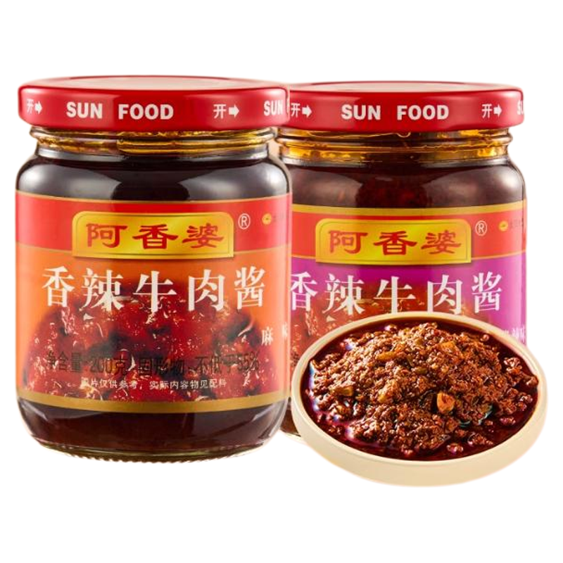 【淘宝百亿补贴官方直播】阿香婆牛肉酱陕西特产夹馍拌饭辣椒酱