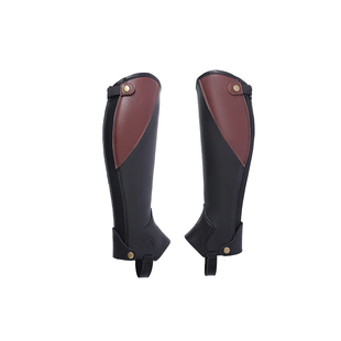 马术用品马术护腿牛皮骑马护腿 男女款骑士脚套恰卜斯