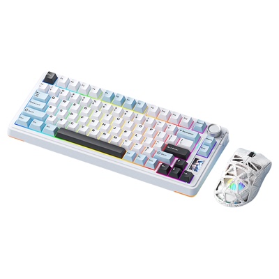 狼蛛S75PRO无线机械键盘有线蓝牙三模数显屏打瓦电竞游戏无畏契约