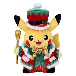 日本精灵宝可梦神奇宝贝口袋妖怪正版圣诞皮卡丘公仔玩偶毛绒玩具