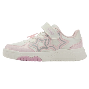 特步童鞋冬季新款儿童运动鞋女童魔术贴软底板鞋小童萌趣休闲鞋子