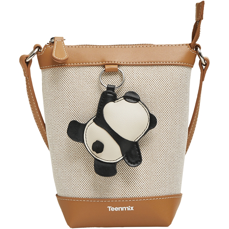 天美意简约时尚包包女休闲水桶包单肩斜挎包2025冬季新款X3182DX5