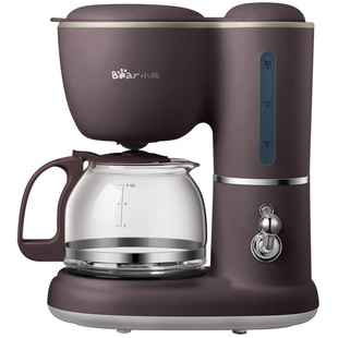 小熊美式全自动煮咖啡机家用滴漏式小型迷你咖啡壶泡茶煮茶壶两用