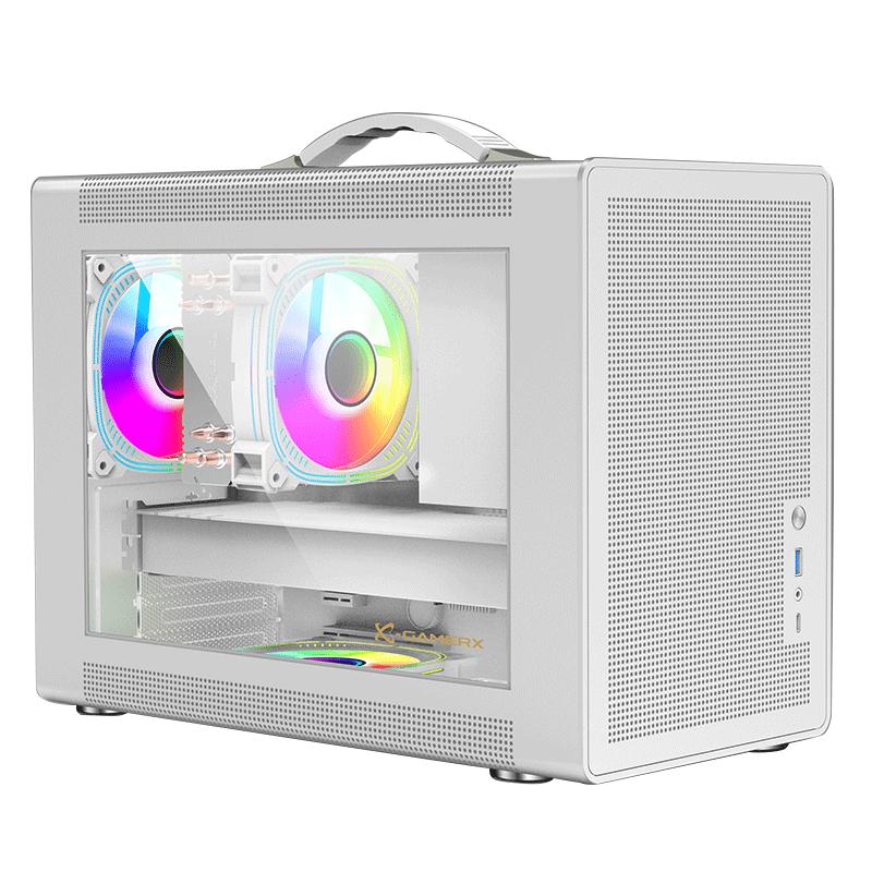 未知玩家P60手提式MATX緊湊型ITX臺(tái)式機(jī)TypeC游戲MINI小電腦機(jī)箱