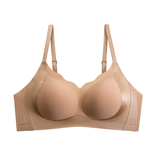 桑蚕丝无痕舒适内衣女提拉上托软支撑小胸聚拢收副乳防下垂文胸罩