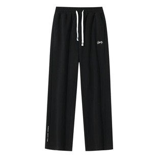 维动加绒运动裤男跑步训练冬季加厚保暖篮球针织宽松休闲直筒卫裤