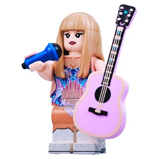 泰勒斯威夫特Taylor Swift霉霉欧美歌手女孩第三方积木人仔玩具