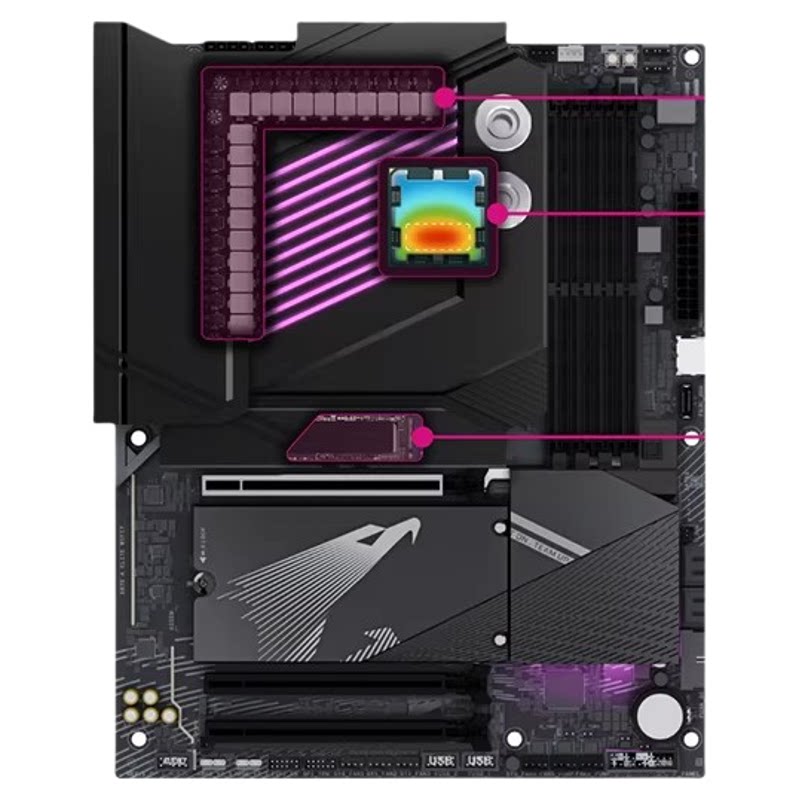 Alphacool APEX X870 主板散热模块覆盖设计AM5主板一体散热冷头