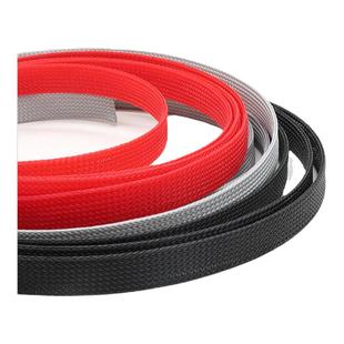 阻燃尼龙编织网管PET伸缩套管10mm蛇皮网电缆电线保护套管避震网