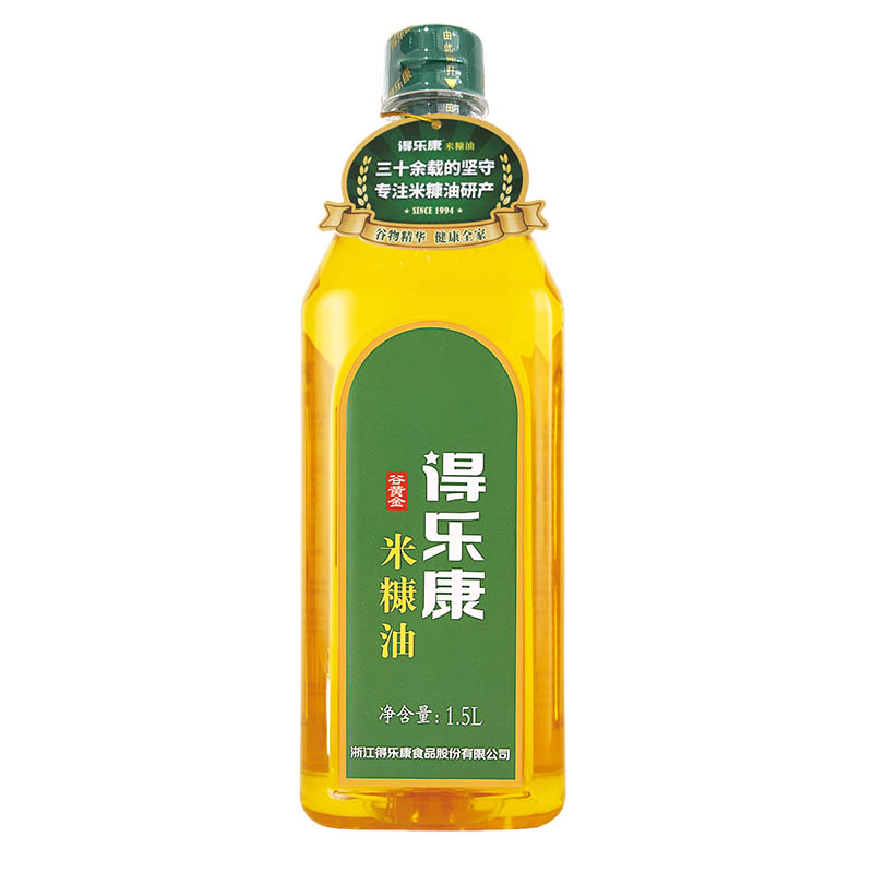 得乐康米糠油谷黄金1.5L*6瓶