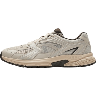 安踏AT2004丨复古银色跑步鞋男女同款春季情侣百搭潮流休闲运动鞋