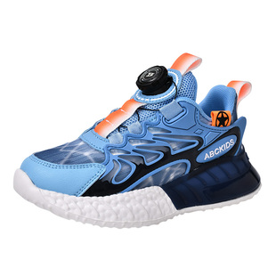 ABCKIDS童鞋男童鞋子2026春季儿童运动鞋春秋款网面透气旋转纽扣