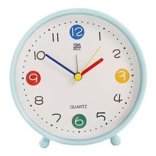 桌面闹钟学生儿童男女孩起床神器老人大字摆台式高颜值床头时钟表