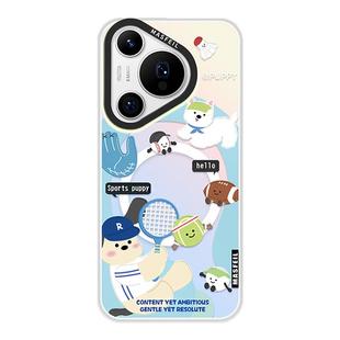 ANGYING × 网球小狗适用华为Pura80手机壳磁吸带支架Pura70pro新款p60女全包创意p40保护套ultra高级感por+