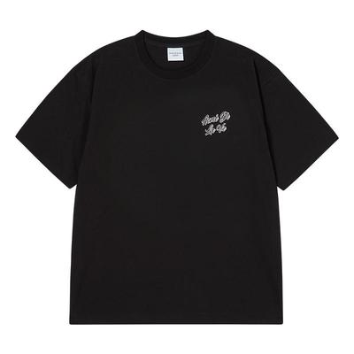 字母LOGO印花短袖T恤/小众情侣款