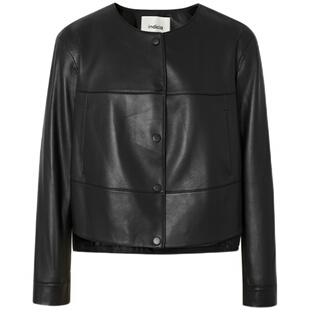 indicia标记秋季女士皮衣外套短款绵羊皮上衣5C309PY430