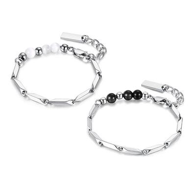 CCO黑白之恋情侣手链一对