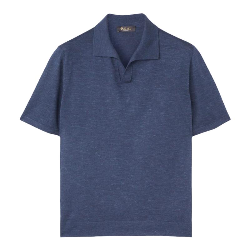 LoroPiana/诺悠翩雅男士T恤百年传统现代风超大版型真丝混纺新款