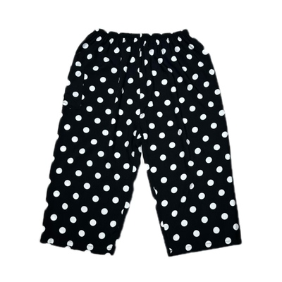 年轻妈妈棉绸时尚外穿夏季宽松居家七分裤绵绸大码宽松休闲空调裤