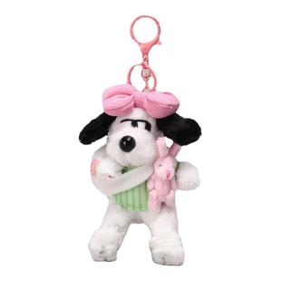 YUYI 少女心小狗可爱毛绒挂件包包装饰汽车内钥匙挂件背包挂饰女
