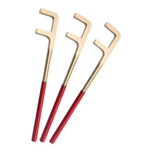 开拓防爆方头F扳手铝青铜无火花防磁松紧阀门拆卸管道f型扳手工具