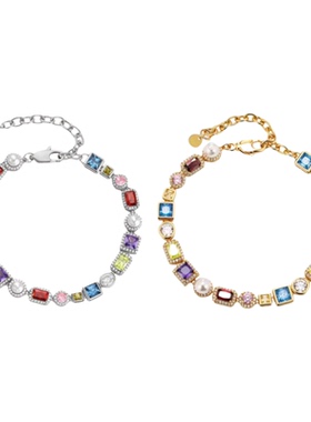 ASAPROCKY多巴胺彩色锆石贝珠链