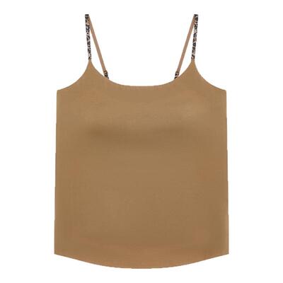 爱慕舒适百搭系列女细肩带带胸垫打底吊带背心AM71B801