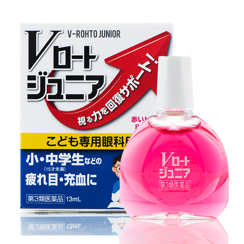 【自营】ROHTO乐敦青少年专用维生素眼疲劳模糊眼药水13ml