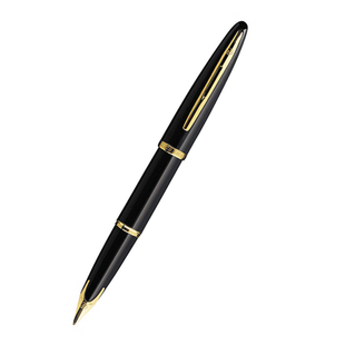 威迪文钢笔海韵黑夜海洋18k金笔男士高档签名笔法国产墨水笔礼盒